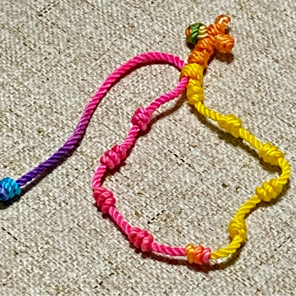 Colorful Knotted Bracelet